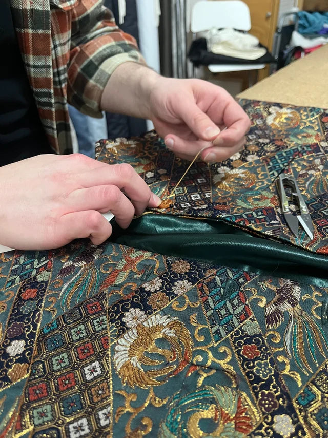 Veste de costume en jacquard - La Fabrique éthique