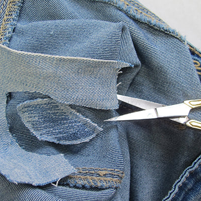 Mending denim - La Fabrique éthique
